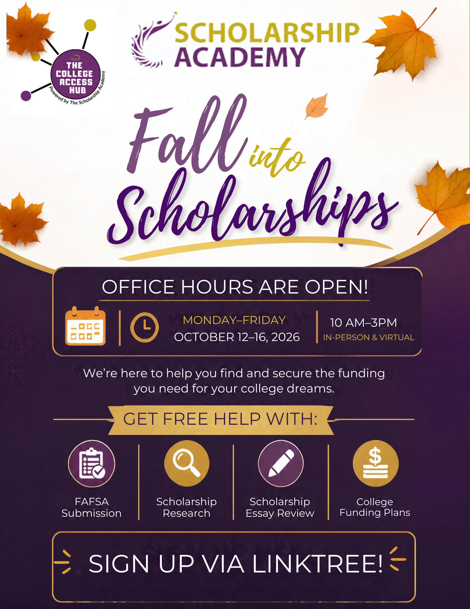 Fall into Scholarships